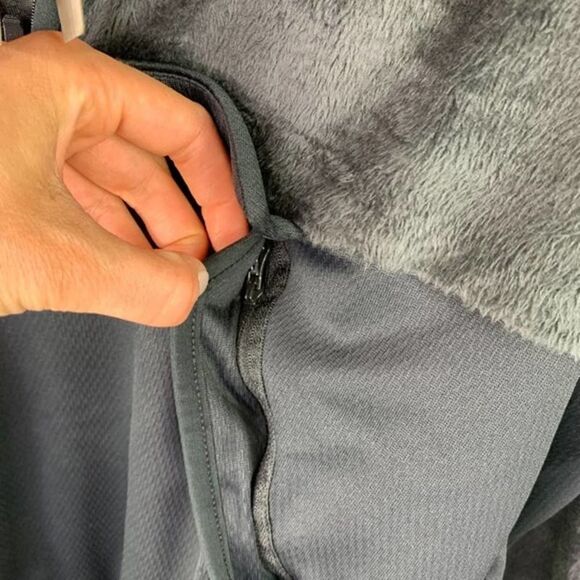 Adidas Fleece Pullover Womens Medium Faux Fur Half Zip Kangaroo Pocket NEW Black - Picture 8 of 9